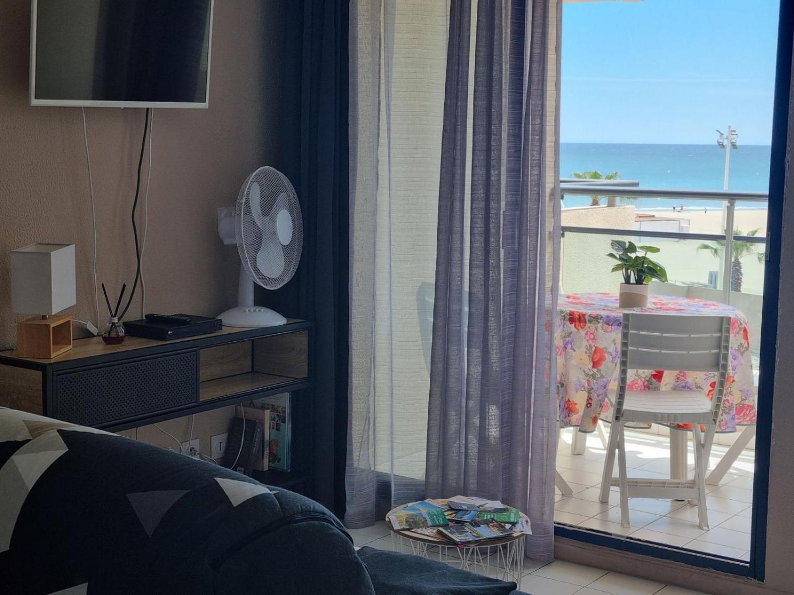 Studio Cosy Climatise Vue Mer Canet Plage 3Etoiles المظهر الخارجي الصورة
